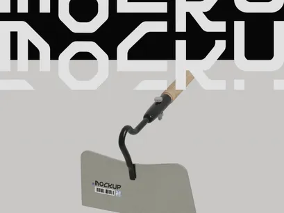 Long Handled Hoe Mockup