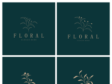 Elegant floral and leaf frame. Delicate botanical vector illustration for labels, spas, corporate identity, and wedding invitations preview picture