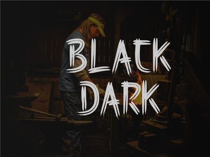 BAVDAK – Brutal Brush Display Font