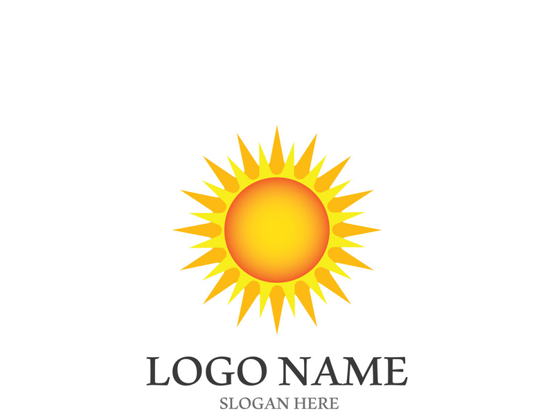 Sun vector illustration icon logo template design