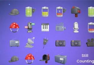 Random 3D icons