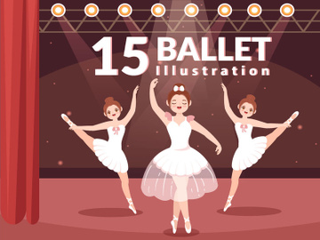 15 Ballet or Ballerina Illustration preview picture