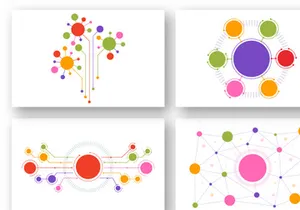 13 Abstract Social Network Illustration