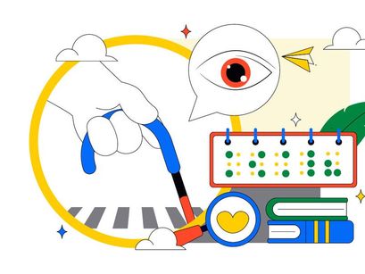 10 International White Cane Day Illustration