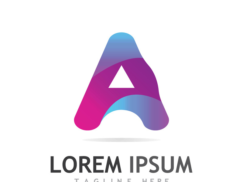 modern and creative initial letter A logo.