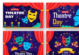 12 World Theatre Day Illustration