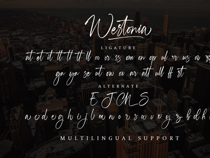 Westonia - Signature Font