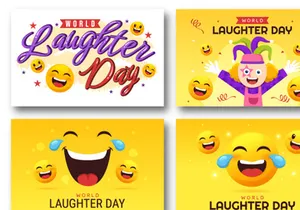 15 World Laughter Day Illustration