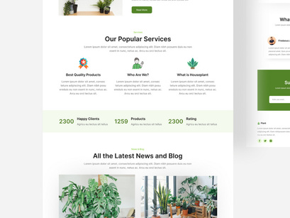 Plant - Plant Web App Landing Page Design 2
