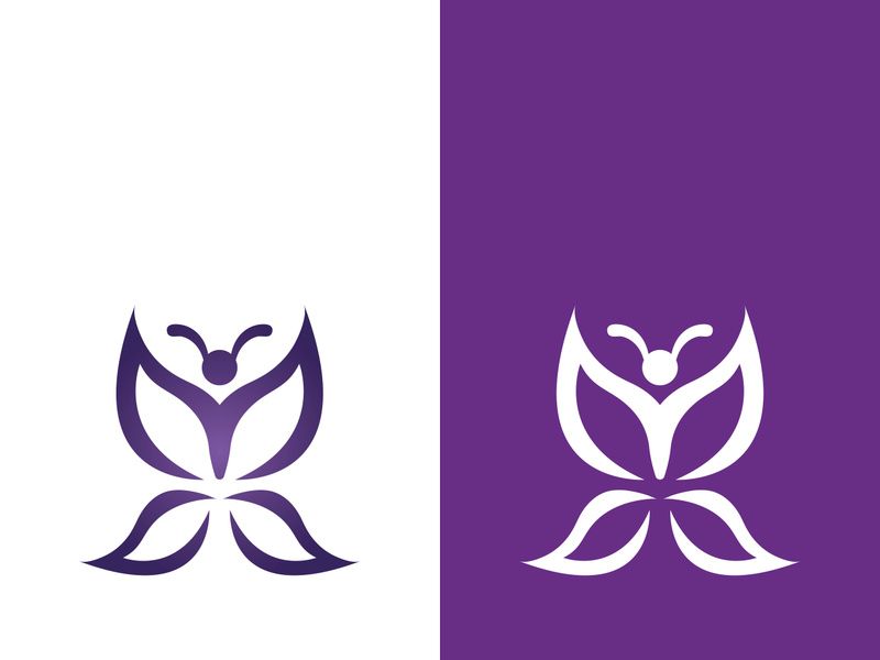 Beauty butterfly vector icon design