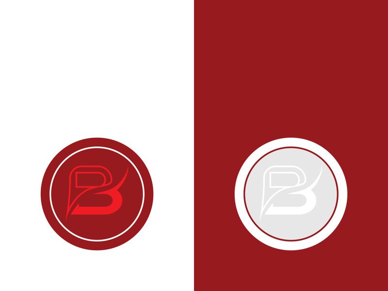 B letter logo template vector illustration