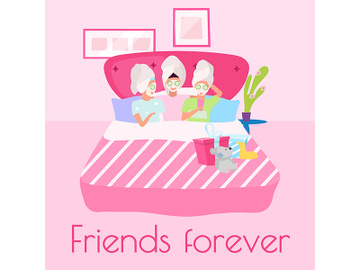 Friends forever social media post mockup preview picture