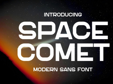 Space Comet - Modern Font preview picture