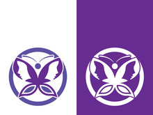 Butterfly logo icon vector design illustration