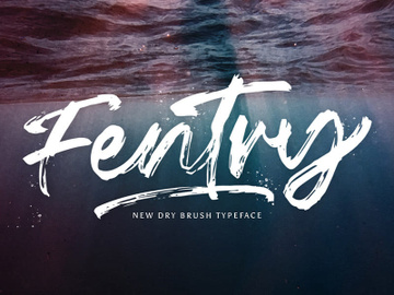 Fentry - Textured Brush Font preview picture