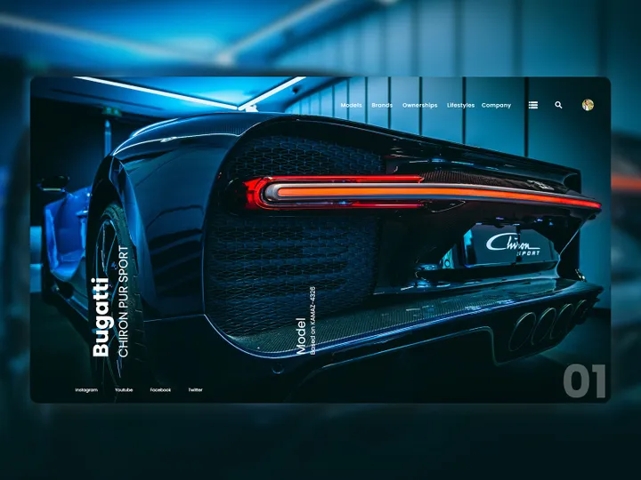 Car Landing Page Design