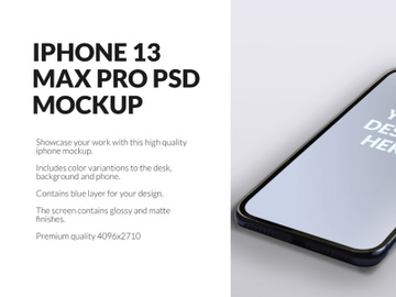 IPhone 13 Max Pro Mockup preview picture