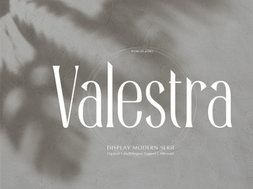 Valestra | Display Modern Serif preview picture