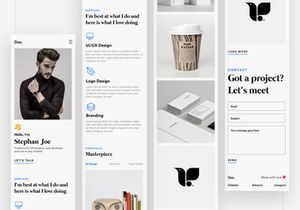 Des. Minimal Portfolio Website UI Kit