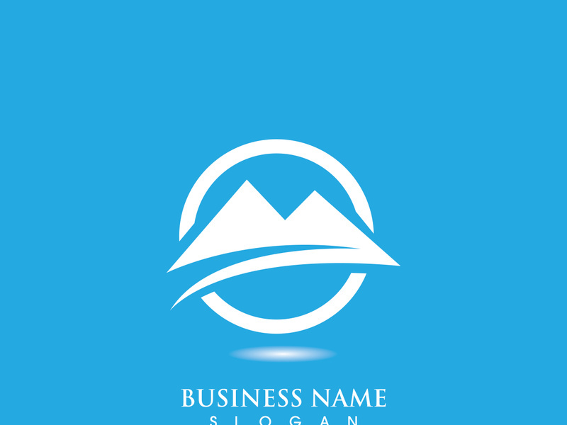 Mountain icon Logo Template Vector illustration design