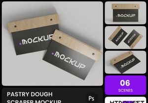 Pastry Dough Scraper Mockup