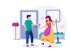 M85_Cleaning service Illustrations