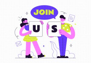 10 Join Us Vector Illustration