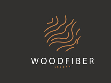 Wood Logo, Wood Fiber Bark Layer Vector preview picture
