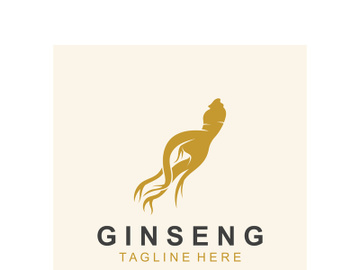 Ginseng logo herbal plant for medicine natural herbal design illustration idea preview picture