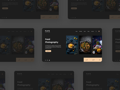 Food Photography Landing Page