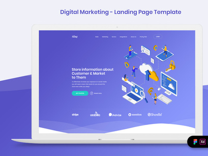 Digital Marketing Landing Page Template