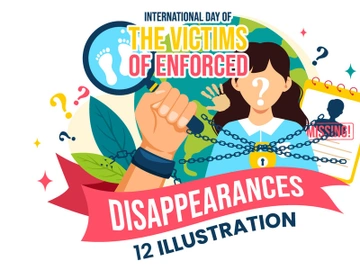 12 Day of the Victims of Enforced Disappearances Illustration preview picture