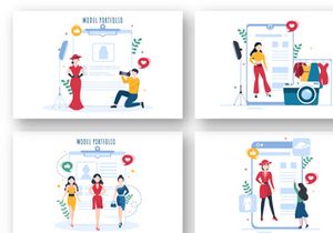 10 Model Portfolio Illustration
