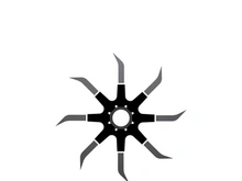 ninja weapons vector logo