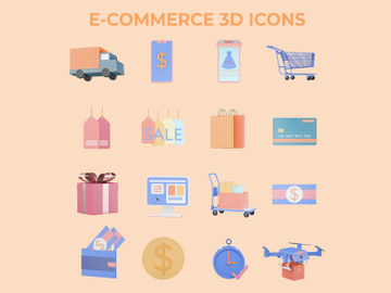 E-Commerce 3d Icon preview picture