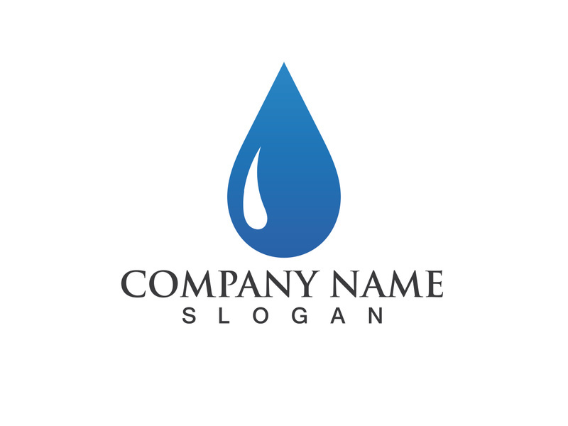 Water drop Logo Template vector