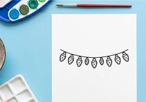Decorative holiday background with festive elements