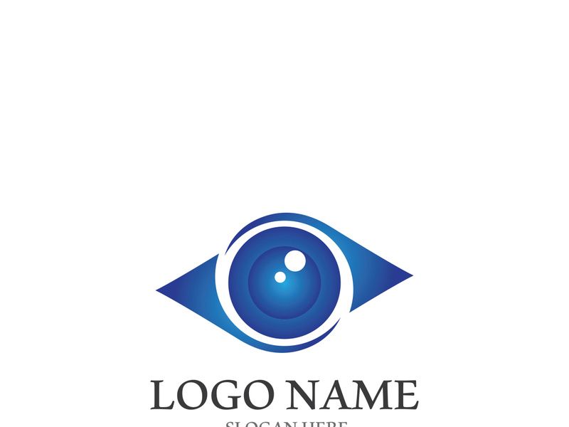Branding identity corporate eye care vector logo design