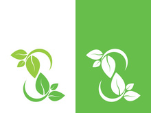 Green tree leaf nature logo images illustration design