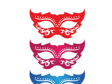Masquerade Carnival Mask Icon and symbol vector
