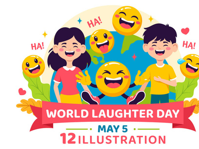 12 World Laughter Day Illustration