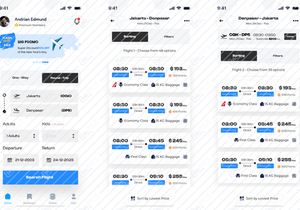 Flight Booking Ticket App Design