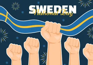 14 Sweden National Day Vector Illustration