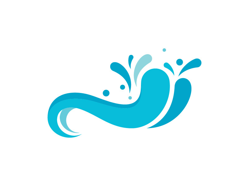 Water wave vector icon illustration design