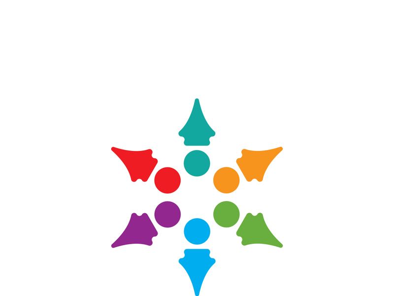 Community logo business template and icon people vector