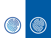 Fingerprint logo vector illustration icon template design