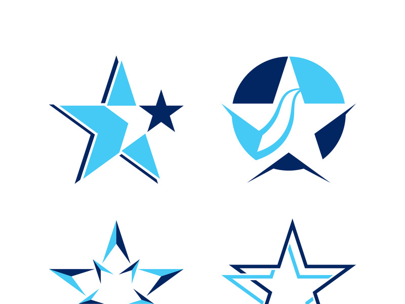 Star icon template vector illustration design