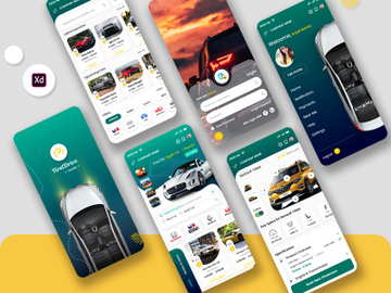 Cars Portal or Buy and Sell Cars Store Mobile App UI Kit preview picture