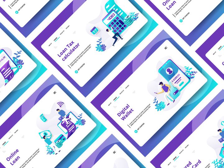 Credit And Loan Landing page template vol 2