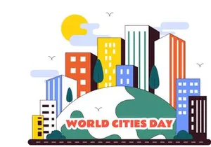 10 World Cities Day Illustration